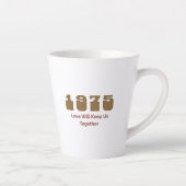 Topnummer 1975 per jaar latte mok (Rechts)