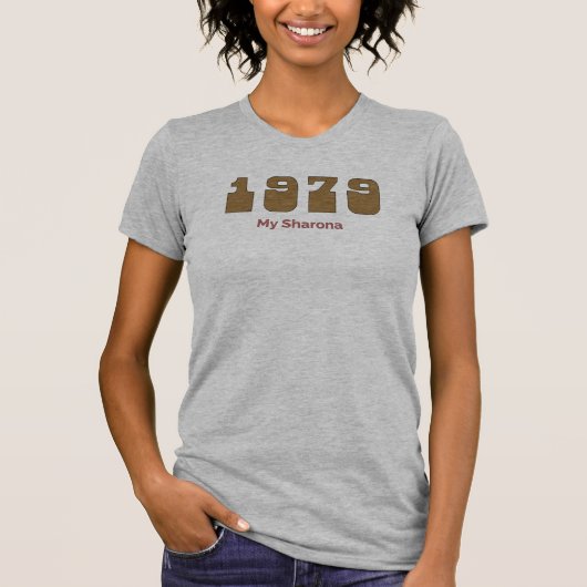 Topnummer 1979 per jaar t-shirt (Voorkant)