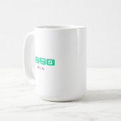Topnummer 1990 koffiemok (Voorkant links)