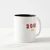 Topnummer 2008 per jaar tweekleurige koffiemok (Voorkant rechts)