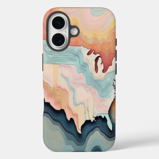 Topo Pastels Case-Mate iPhone Case (Achterkant)