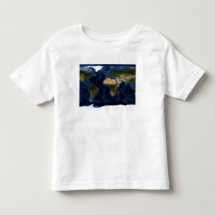 Topografie en bathymetrische verdeling van de voll kinder shirts