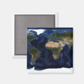 Topografie en bathymetrische verdeling van de voll magneet (Voorkant / Achterkant)