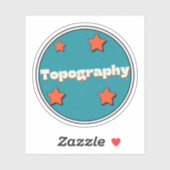 Topografie Sticker (Vel)