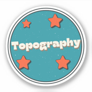 Topografie Sticker