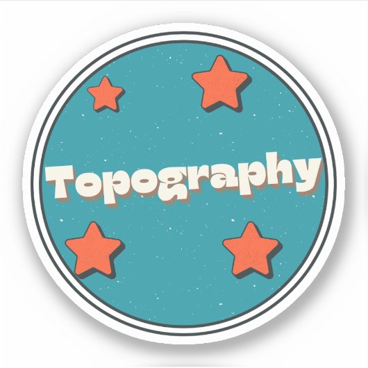 Topografie Sticker (Voorkant)