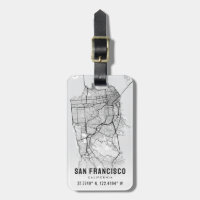 Topografie van de stadskaart van San Francisco
