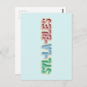 Topografie van lettergrepen briefkaart (Voorkant / Achterkant)