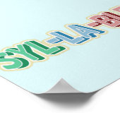 Topografie van lettergrepen poster (Hoek)