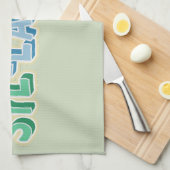 Topografie van lettergrepen theedoek (Quarter Fold)