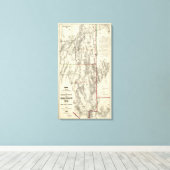 Topografie van Zuid-Nevada Canvas Afdruk (Insitu (Houten vloer))