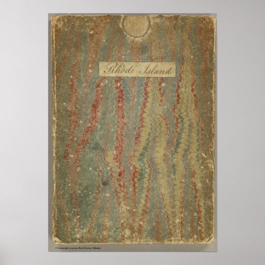 Topografiek Narraganset Bay Poster (Voorkant)