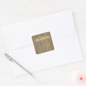 Topografiek Narraganset Bay Vierkante Sticker (Envelop)
