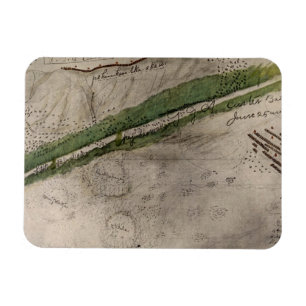 Topografisch diagram van het slagveld van de litt magneet