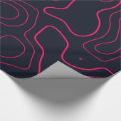 Topografisch kaartpatroon cadeaupapier (Hoek)