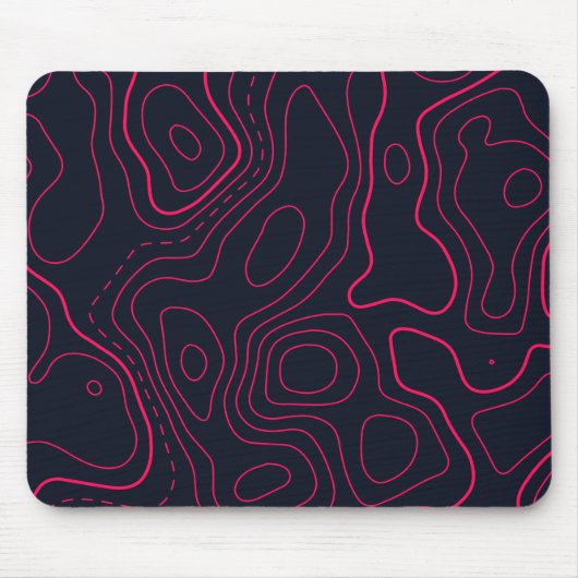 Topografisch kaartpatroon muismat (Voorkant)