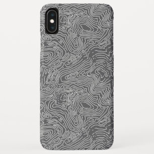 Topografisch Koolstof iPhone XS Max. Hoesje