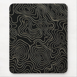 Topografisch lijnpatroon muismat