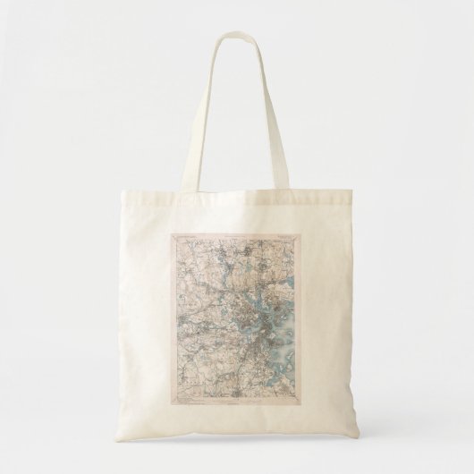  topografisch onderzoek Boston Massachusetts Tote Bag (Voorkant)