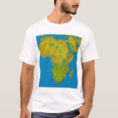 Topografisch uitzicht van Afrika T-shirt (Voorkant)