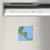 Topografisch uitzicht van Midden-Amerika Magneet (Insitu (Vaatwasser))