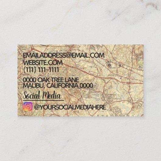  topografisch visitekaartje (Achterkant)