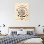 Topografische atlas canvas afdruk (Insitu (Slaapkamer))