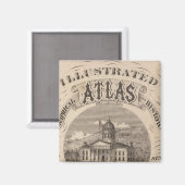 Topografische atlas magneet (Voorkant / Achterkant)