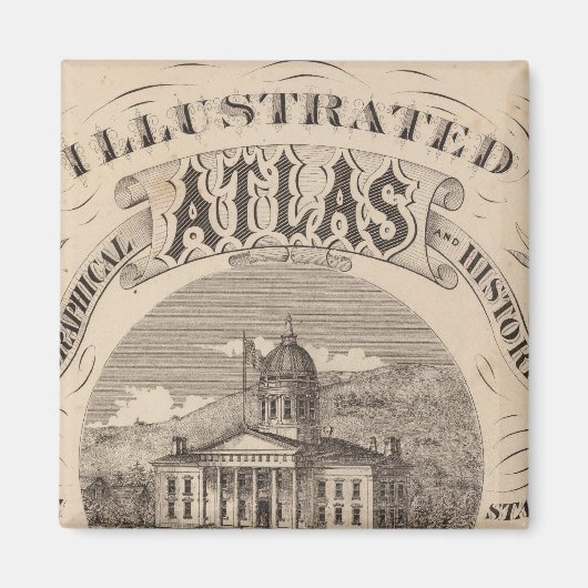 Topografische atlas magneet (Voorkant)