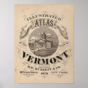 Topografische atlas poster