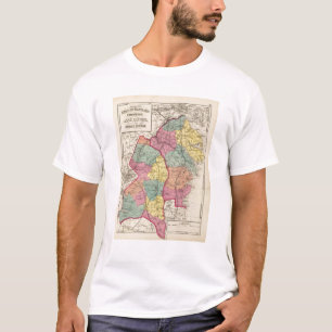 Topografische atlas van de provincie Maryland 4 T-shirt