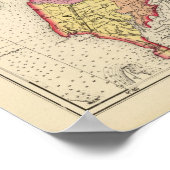 Topografische atlas van de provincie Maryland Poster (Hoek)