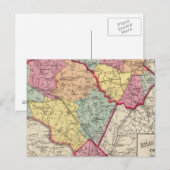 Topografische atlas van de provincies Maryland 2 Briefkaart (Voorkant / Achterkant)