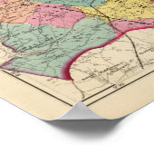 Topografische atlas van de provincies Maryland 3 Poster (Hoek)