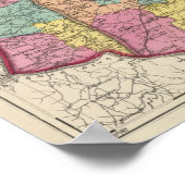 Topografische atlas van de provincies Maryland 5 Poster (Hoek)