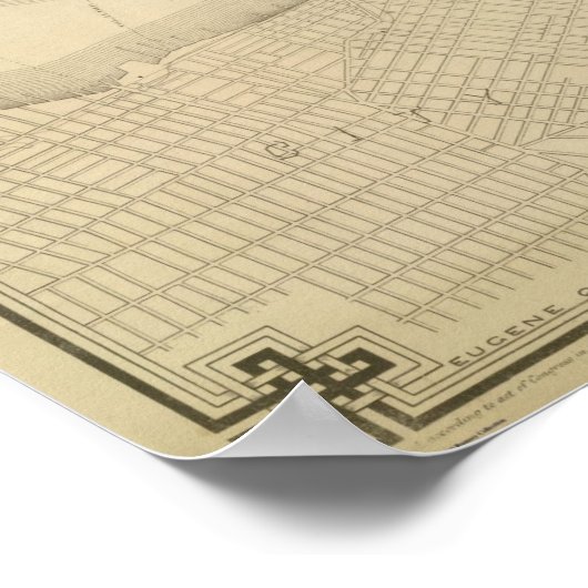 Topografische atlas van de stad New York, 1874 Poster (Hoek)