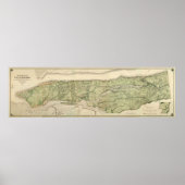 Topografische atlas van de stad New York, 1874 Poster (Voorkant)