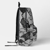 Topografische bergen bedrukte rugzak (Links)