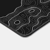 Topografische contour gamingmuismat groot uitbreid bureaumat (Hoek)