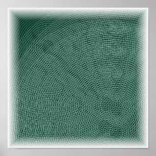 Topografische Contourlijnen - Hoogtekaart Kunst Poster
