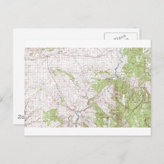 Topografische kaart (Voorkant / Achterkant)