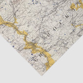 Topografische kaart en Glacial Kaart van New Hamps Tissuepapier (Detail)