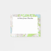 Topografische kaart gepersonaliseerd post-it® notes (Voorkant)