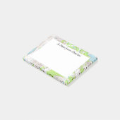 Topografische kaart gepersonaliseerd post-it® notes (Schuin)