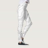 Topografische kaart Leggings buiten vrouwen (Rechts)