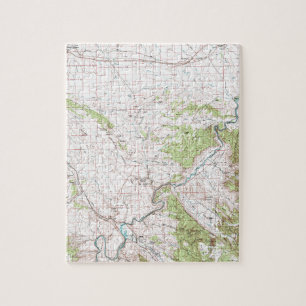 Topografische kaart legpuzzel