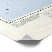  topografische kaart Maui Hawaii Poster (Hoek)