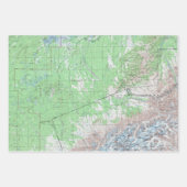 topografische kaart — McKinley foto Pri Inpakpapier Vel (Voorkant)