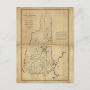 Topografische kaart Provincie New Hampshire (1784)