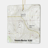 Topografische kaart Snowmass Mountain Keramisch Ornament (Links)